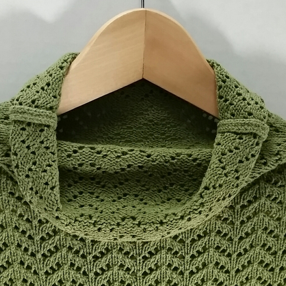 Ann Taylor Loft Long Sleeves Green Knit - Picture 3 of 9